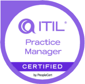 ITIL Practice Manager 5 certification badge