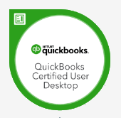 QuickBooks Certified User Desktop certification badge
